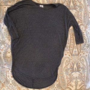 Evereve Michael Stars Grey Hi Lo Shirttail Tunic